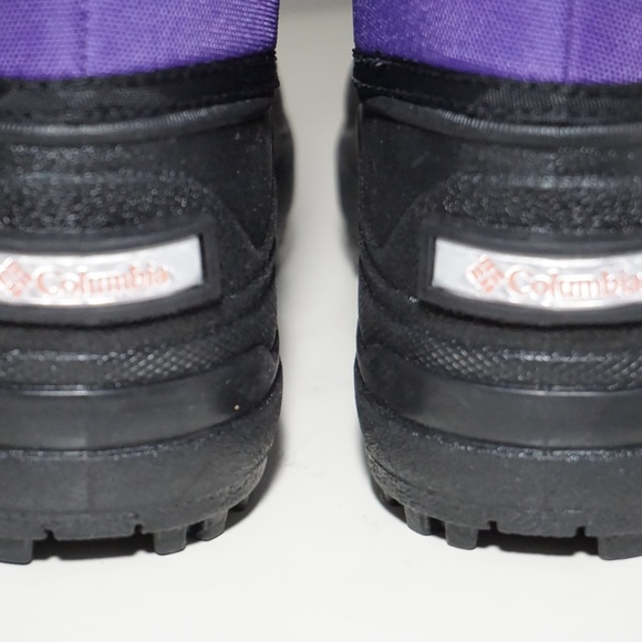 Columbia Big Girl Pull On Winter Rain Boot Purple - Picture 8 of 8